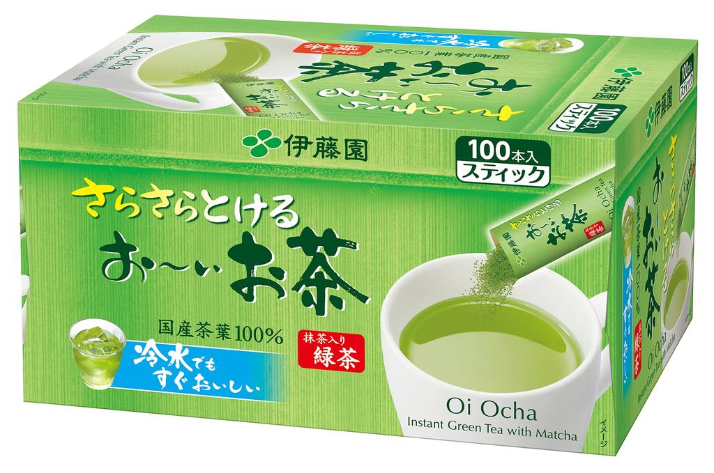 Itoen Oi Ocha Matcha Green Tea X 100 Sticks Powder, 0.8g