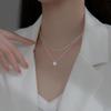 Elevate your summer style with the "Moonlight Dazzle Heart Pendant Necklace" - a chic Qixi gift perfect for your girlfriend.