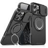 Shockproof Heavy Hard Case with Stand for iPhone 16 Pro Max 15 Pro Max 14 Pro Max