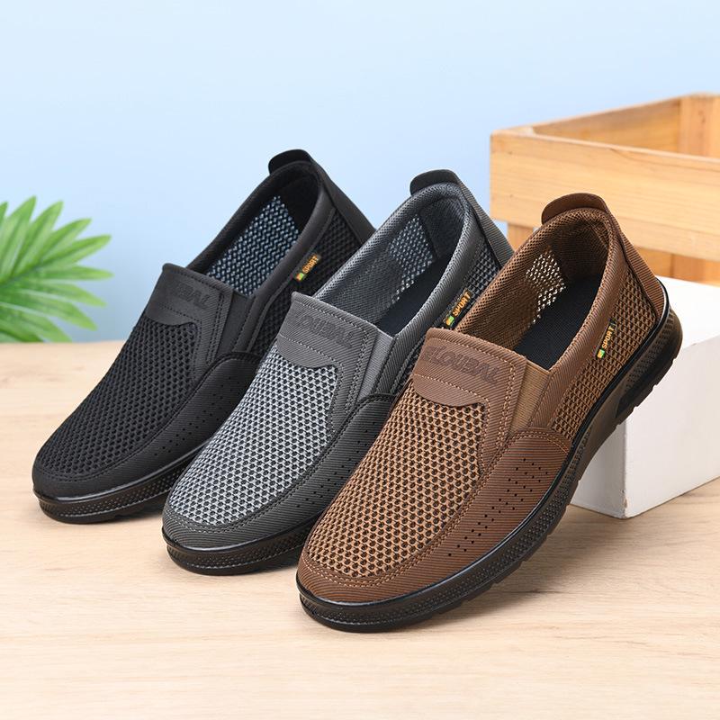 Men's Summer Casual Mesh Slip-On Shoes - Breathable, Soft Sole, Comfortable for All-Day Wear
