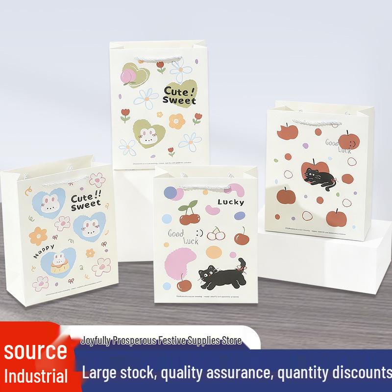 Creative Cartoon Tote Bag - Fresh Style, Multiple Sizes