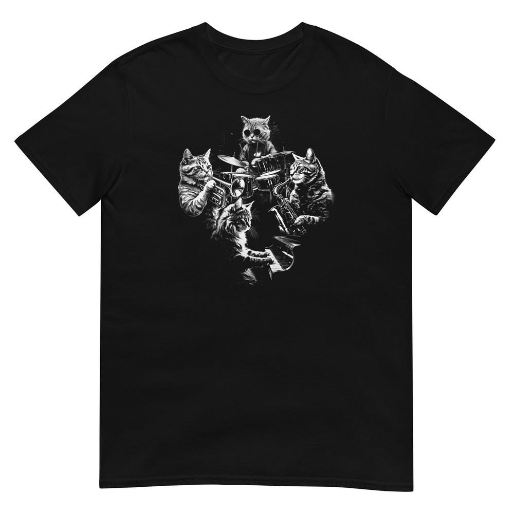 Cat Tshirt Music Tee Kitty Cats Lover Pet TShirt Unisex Design Unisex T-Shirt XL