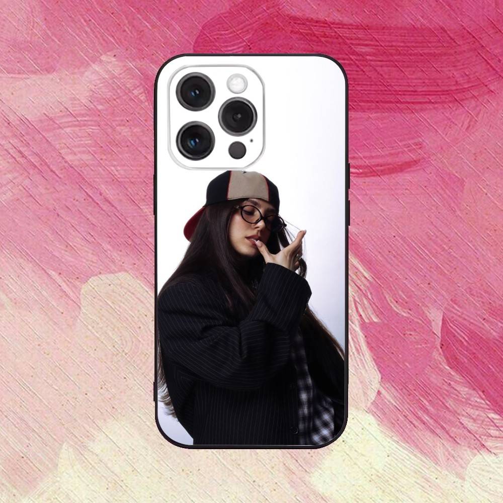 

Cool singer B-Billie E-Eilish Phone Case For iPhone 17,16,15,14,13,12,11 Plus,Pro Max,XS,Soft Silicone Black Cover iPhone13PROMAX