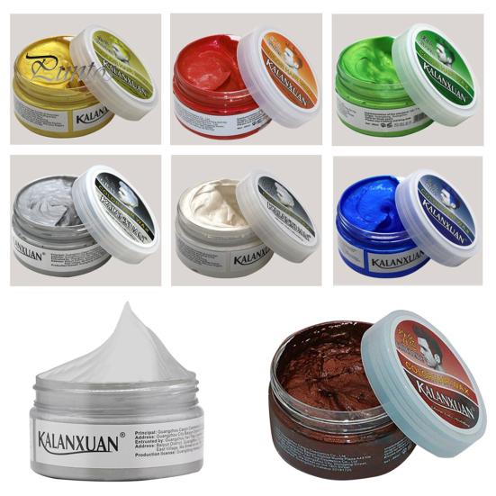 Hair Wax Long Lasting No Discoloration Fashionable Cream Temporary Color Hairstyle for Cosplay