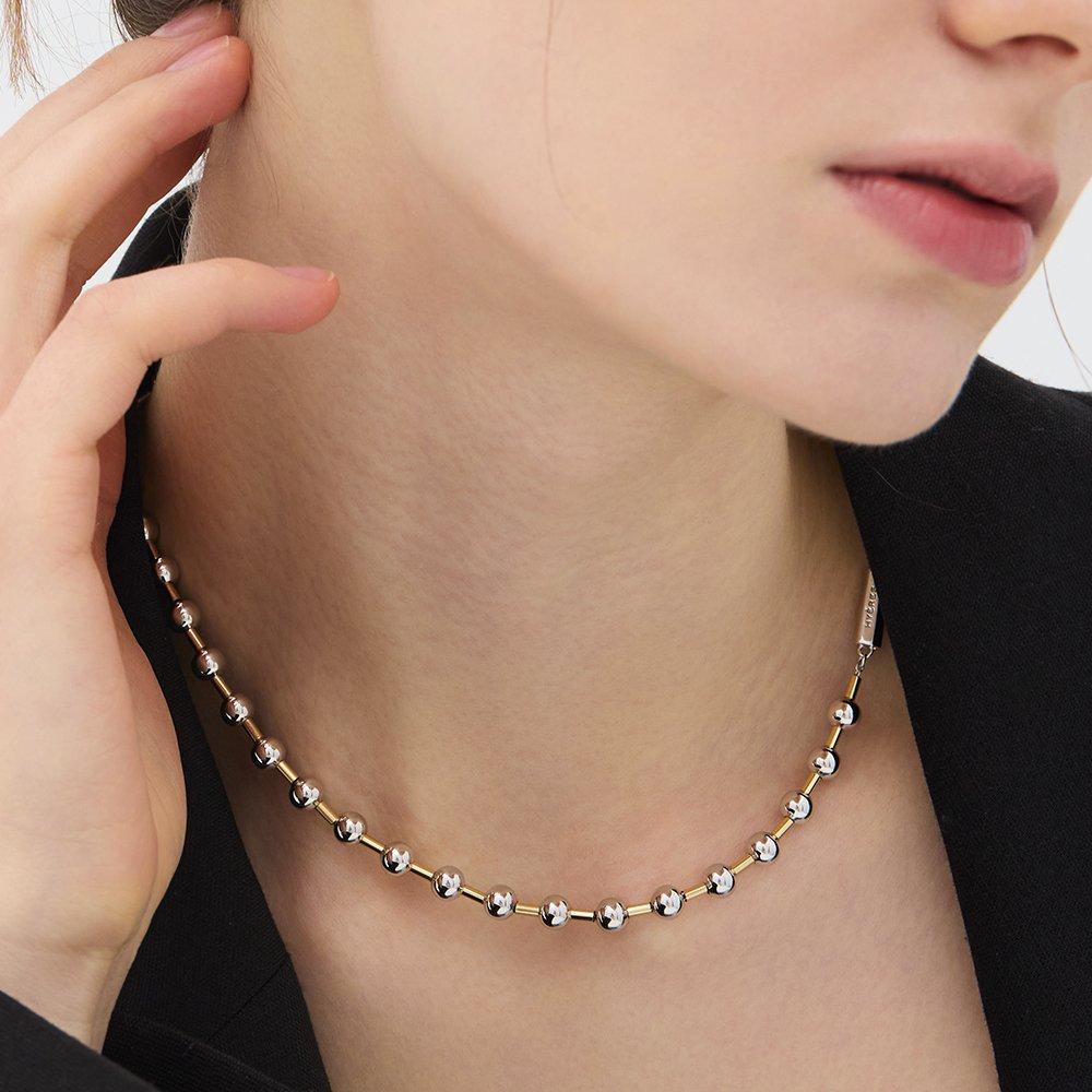 H Edition (C) Orbit Line Ball Necklace Hl6N55619Cb420