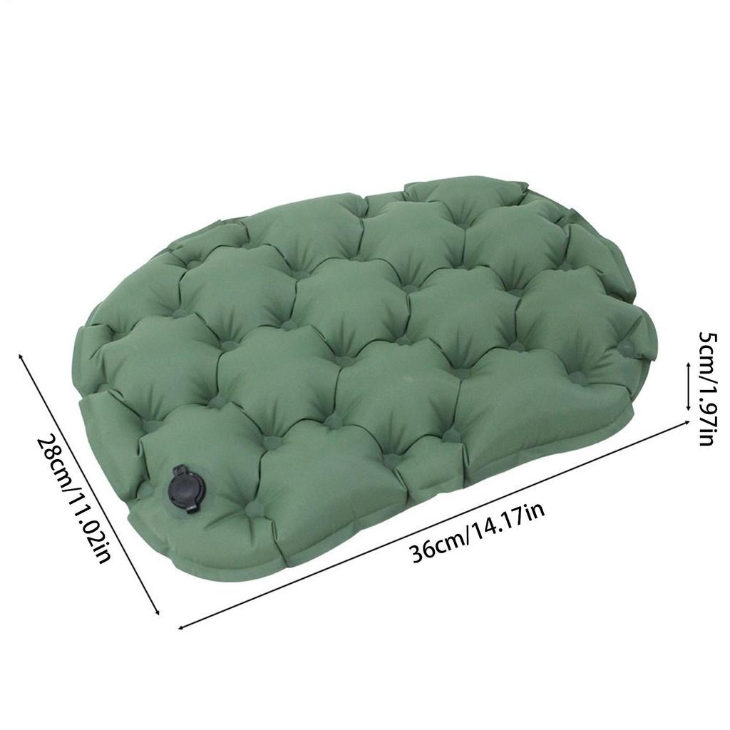 Inflatable Seat Cushion Portable Inflatable Travel Cushion Lightweight Sitting Pad for Stadium Pregnancy Travel Dining Game