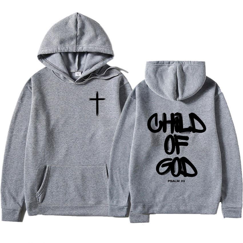 Ghod of God Bible Christian Religious Jesus Graphic Print Hoodie Mens Pop Clothing Oversized High Quality Sweatshirts Streetwear