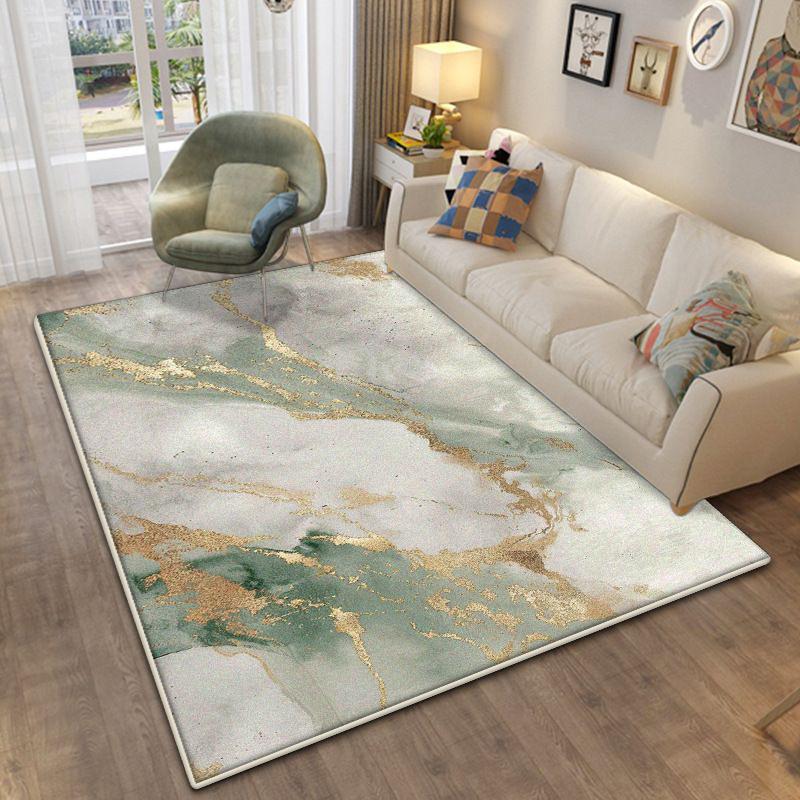 Simple Style Room Decoration Aesthetic Bedroom Carpet Non-slip Modern Living Room Rug Cloakroom Decoration Home Mats Easy Clean