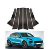 6PCS Car Pillar Posts Door Window Trim Cover For Porsche Macan 2014 2015 2016 2017 2018 Accessories Auto