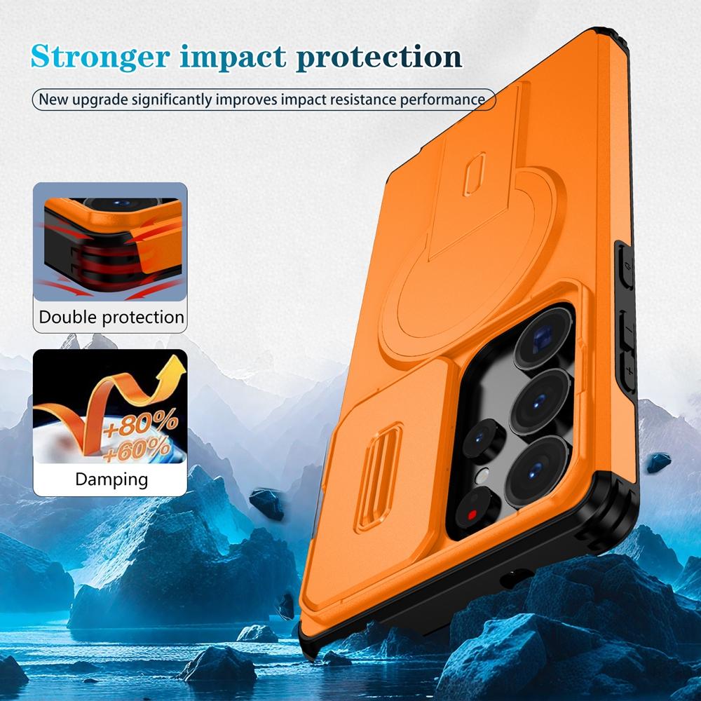 Armor For Magsafe Bracket Stand Holder Case For Samsung Galaxy S26 Ultra S26 Plus 5G Shockproof Magnetic Wirelesss Charge Cover