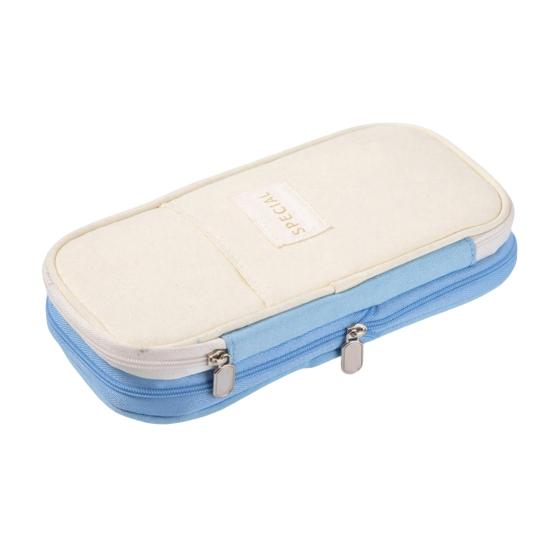 Large Capacity Pencil Case Portable Office Supplies School Students Stationery Makeup Bag Multifunctional Storage Organizer Zipper Pouch