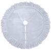Velvet Christmas Tree Skirt with and Lace Trim for Holiday Home Decor, 122