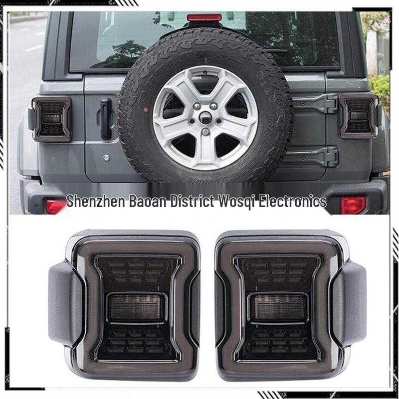 Smoked Black Taillights for Jeep Wrangler JL – Brake, Reverse, and Modification Lights