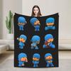 Coperta Super Morbida da Viaggio P-POCOYO Elly Coperta Plaid Copriletto in Flanella per Soggiorno Copridivano Originale