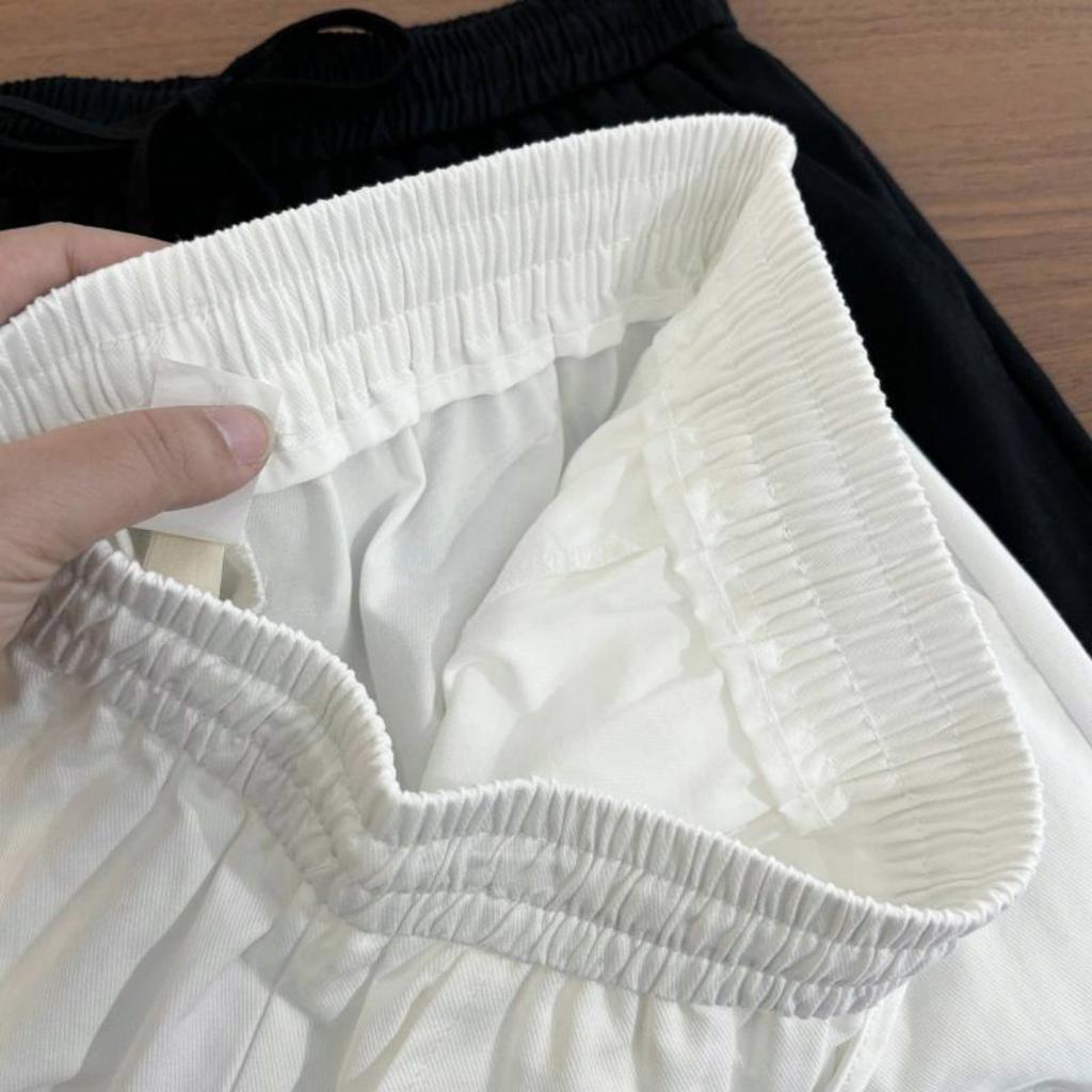 New Retro Casual Shorts with Women's Lace Patchwork Wide Leg Shorts and Casual Pants