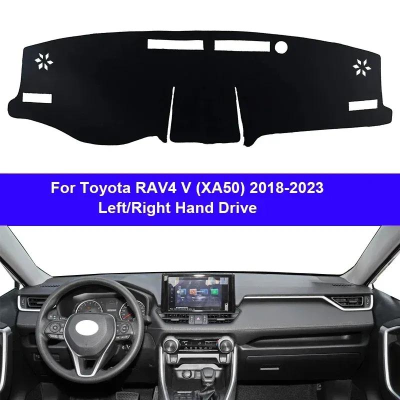 Car Dashboard Cover Non slip pad For Toyota RAV4 V XA50 2018 -  LHD Dashmat Carpet Dash Mat Sun Shade Pad Anti-UV Cushion