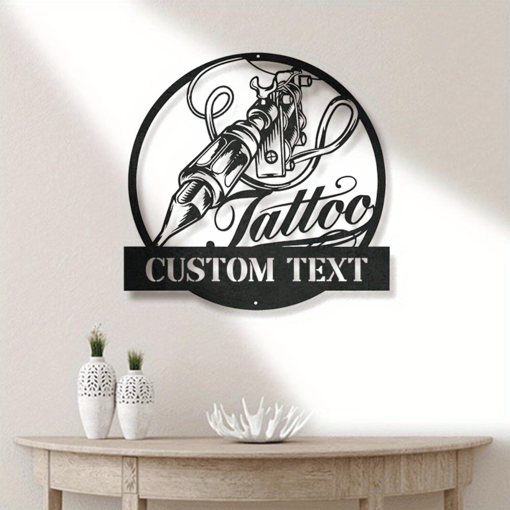 Custom Metal Tin Sign Tattoo Parlor Wall Decor Personalized Art Gift