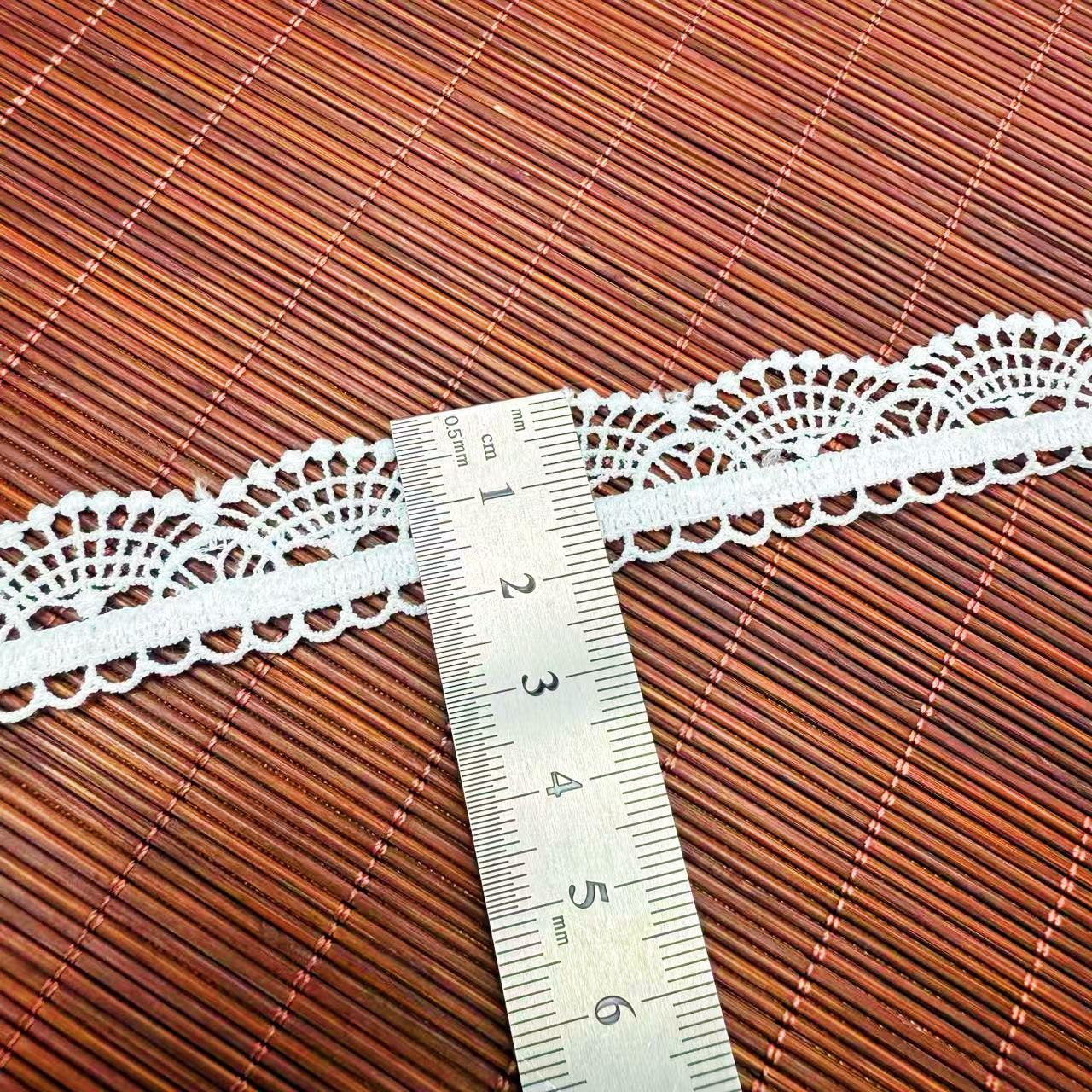 Водорастворимое молочное шелковое кружево Белая лента DIY Одежда Подол юбки Декоративные аксессуары 33190926