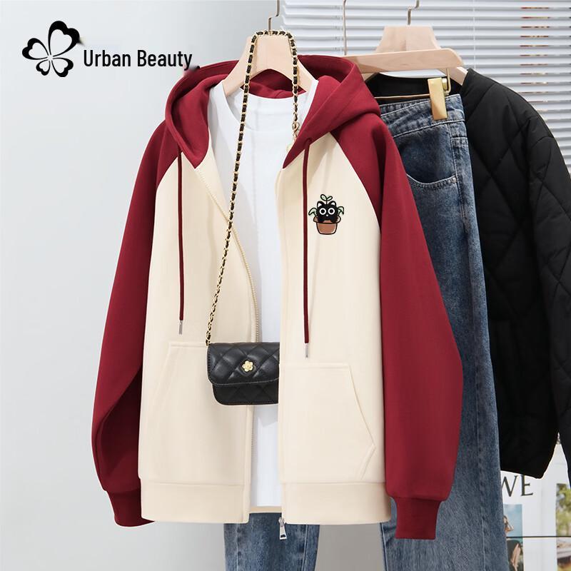 Urban Lady Women's Hooded Raglan Sleeve Sweatshirt