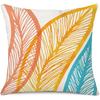 Printed Throw Pillow Case For Sofa Nordic Leaves Style Cushion Cover Pillow Case Home Decor 18 X 18 Inches