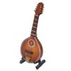 Mini Mandolin Instrument Space Saving Elegant Handmade 8 Strings Mandolin Model for Gifts Home Decoration