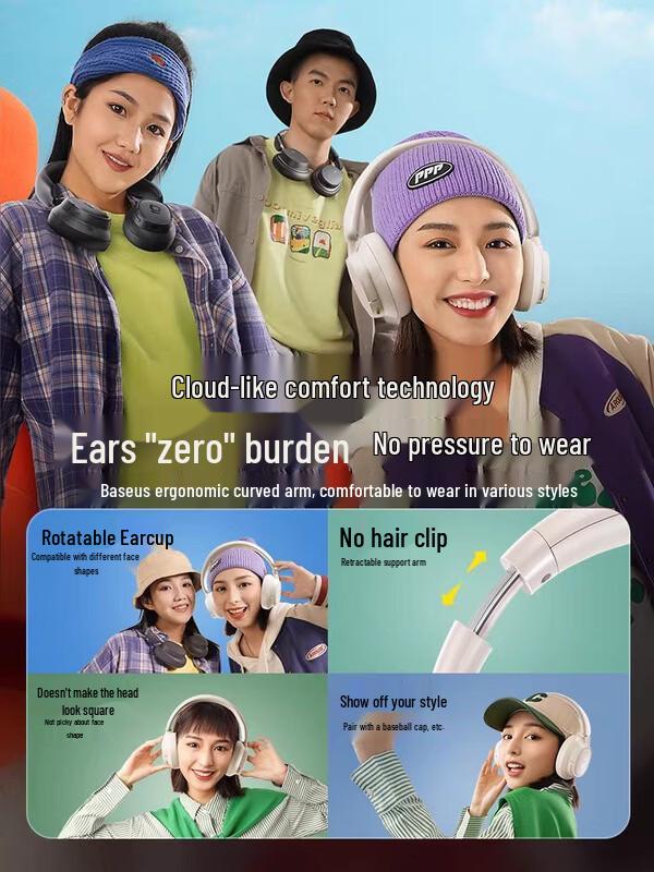 Baseus BH1 Bluetooth Over-Ear Headphones