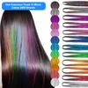 47 Inches Hair Extension Tinsel Kit With Tool 12 Mixed Colors 2400 Strands Hair Extension Tinsel Kit Glitter Hair Extensions For