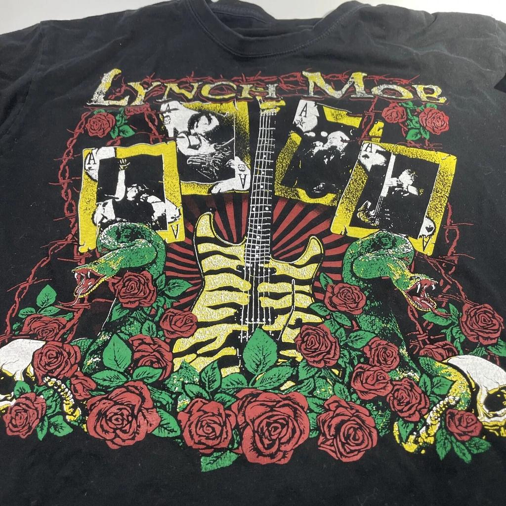 Seltene Lynch Mob Band Schwarz Übergröße bis 4XL T-Shirt Geschenk für Fan BL1198