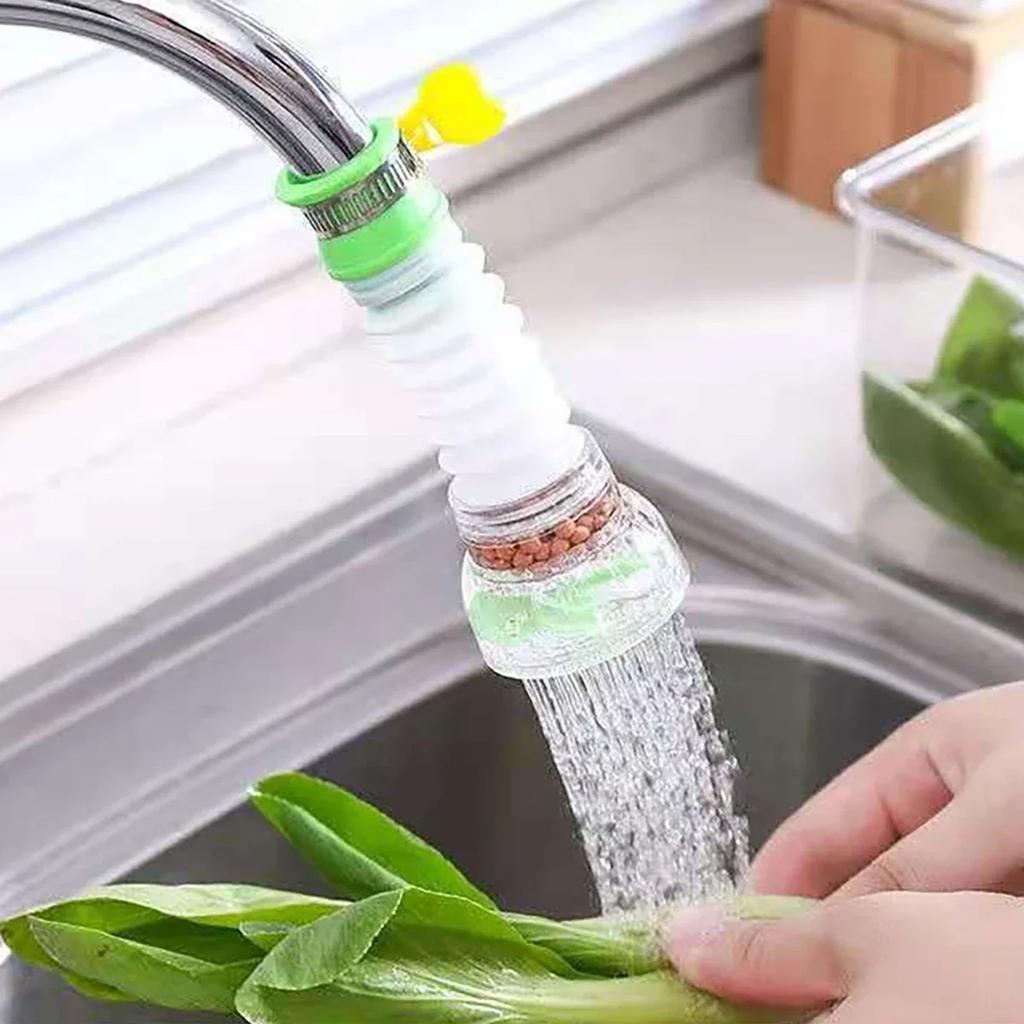 Faucet Water Filter 360 ° Rotating Telescopic Kitchen Faucet Showerhead Nozzle Splash Proof Household Water-saving Device