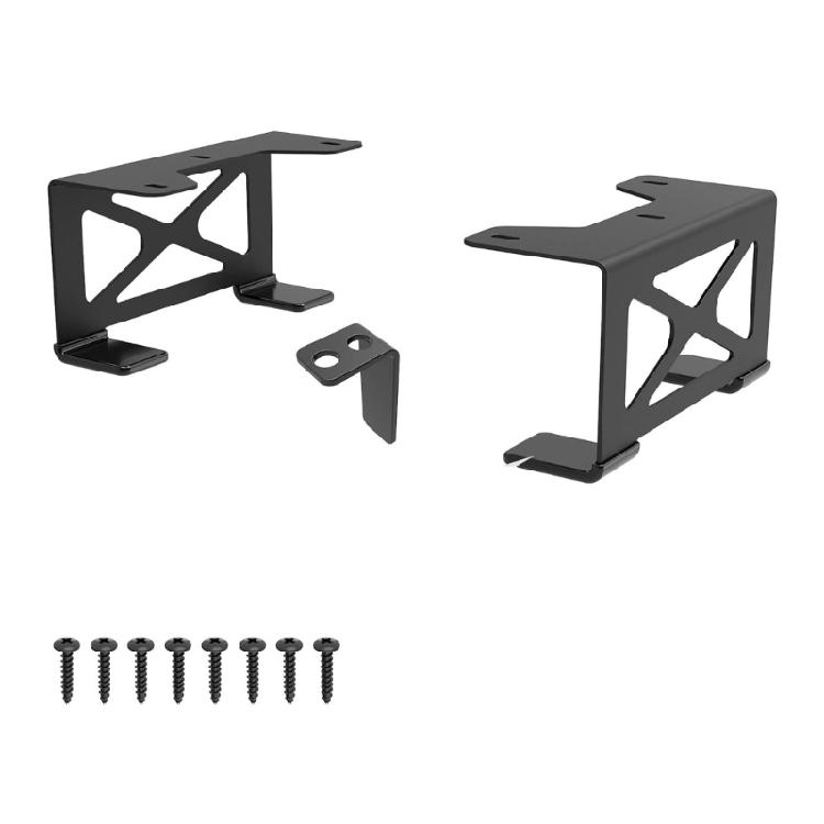 

Metal Under Desk Gaming Console Support Fit For Gamers Desk Mount Gaming Console Rack Space Efficient Desk Mount Stand 1