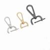 1Pcs Metal Detachable Snap Hook Trigger Clips Buckles for Leather Craft Bag Strap Belt Handle Shoulder Webbing Buckle Hook