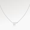 Louis Vuitton White Gold X Diamond Blossom LV Necklace K18  White Gold Q93653 Used