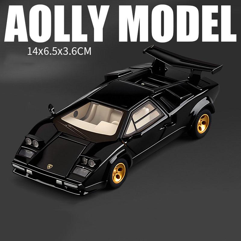 Scale 1:32 Countach LP500S LP770 Model Car Toy Alloy Diecast Doors Opened Pull Back Vehicles Models for Children's Toys