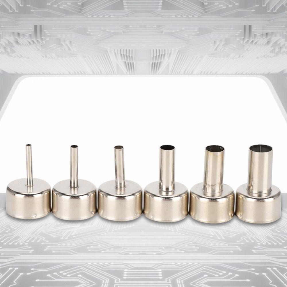 3/4/5/8/10/12mm 858D Hot Air Rework Station Nozzle High Temperature Round Nozzle Shape for SMD Rework Station Accessory