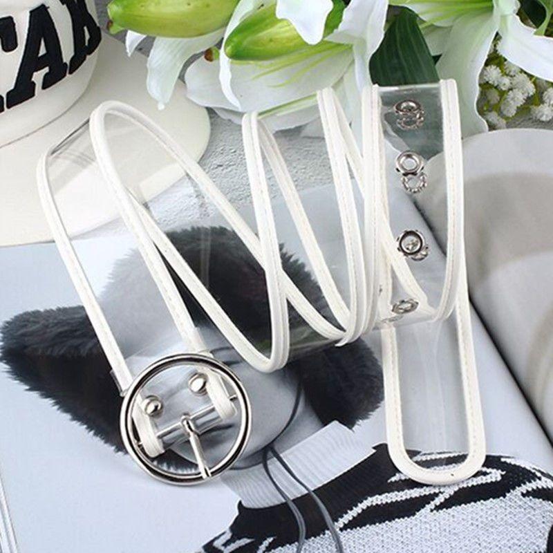 Modern Transparent Waist Belt For Women With Stylish Buckles For Casual And Looks Dressy