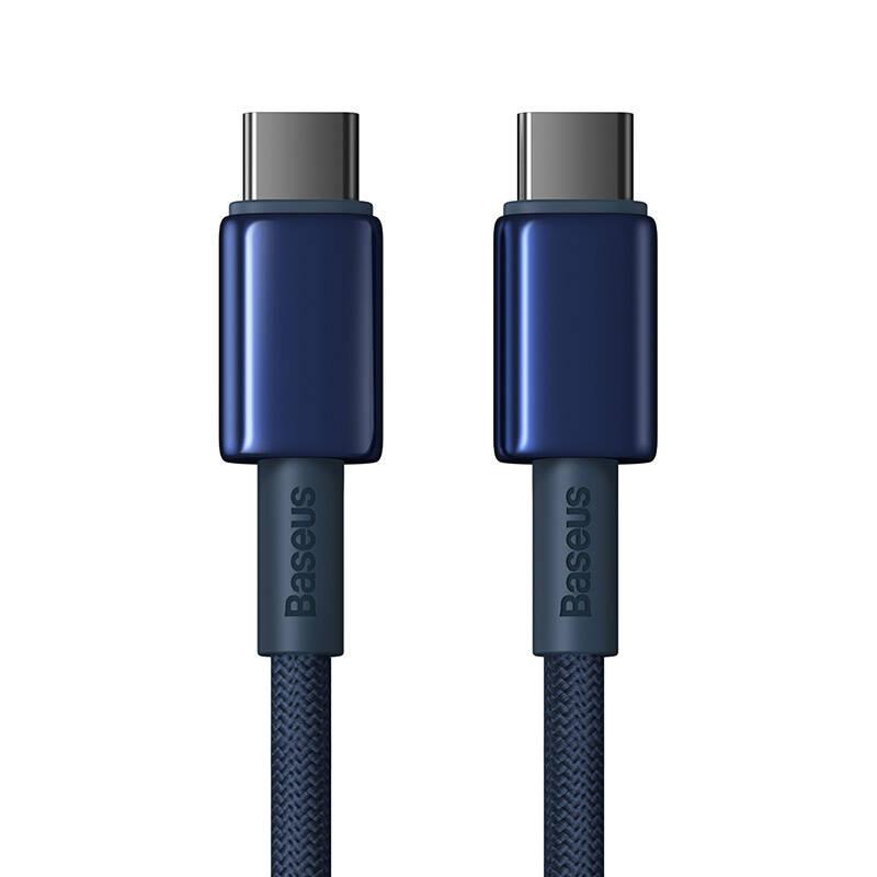 Kabel Usb-C Do Usb-C Baseus Tungsten Gold, 100W, 1M (Niebieski)