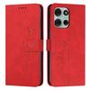 For Motorola Moto G66y 5G/Motorola Moto G66j 5G/Motorola Moto G56 5G Stand Case PU Leather Phone Cover Imprinted Heart Pattern