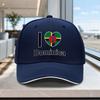 Adjustable Dominica Heart Flag Baseball Cap  Lightweight Unisex Printed Hat for Outdoor Weddings Parties
