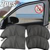 Cortinas para proteção solar de carro, cortinas universais para janelas laterais, cortinas para SUV, proteção, repelente, rede de malha contra mosquitos, acessórios para automóveis