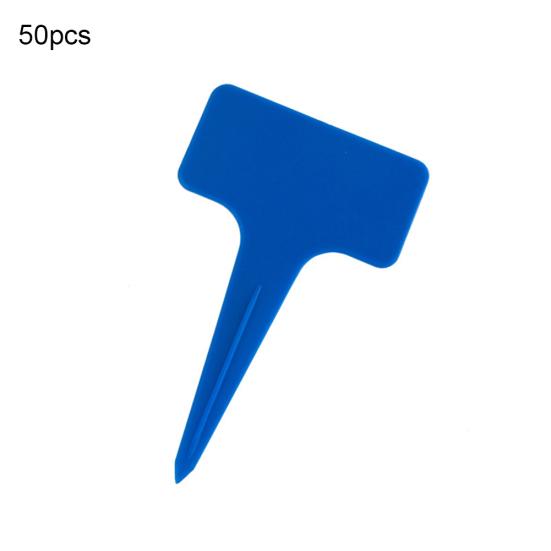 Clean Products 50 szt. Plastikowe Etykiety do Roślin w Kształcie T Markery Szkółka Ogród Etykieta na Kwiaty Dekoracja