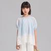 Girls' Breathable Lyocell Blend Puff Sleeve Top