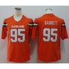 Mens American Football Jersey Brown Team Beckham Jr 13 Mayfield 6 Retro Style Fan Wear Rugby Sports