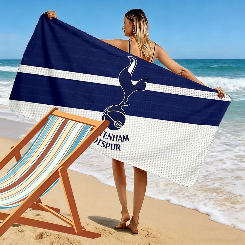 TOTTENHAM Print Beach Towel, Large Soft Quick Dry Towel for Beach Camping Swimming