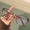 2pcs Ladies' Y2K Cat Eye Oval Frame Glasses Are Lightweight and Trendy Frames for Daily Wear with A Retro Aesthetic