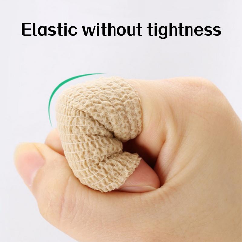 1/5/10 Rolls Medical Adhesive Bandage Elastic Breathable Sports Self Adhesive Tape Beige Wrap Finger Tape For Wrist Ankle