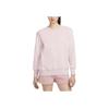 Nike Phoenix Fleece Solid Color Crewneck Sweatshirt Women Sweatshirt Gray Purple DQ5734-019