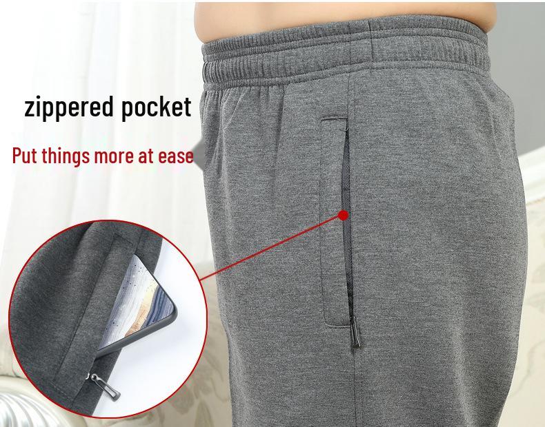 Spring & Autumn Middle-Aged Men's Sportswear Set - Casual Outfit for 70-Year-Old Dads