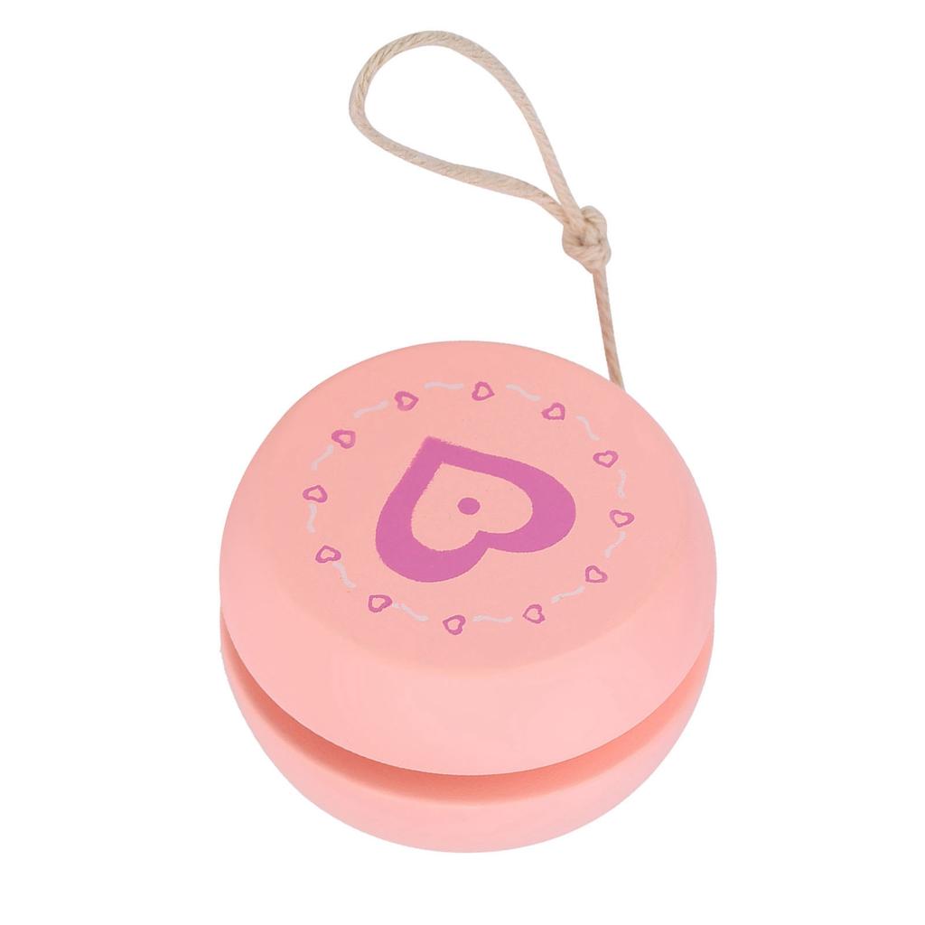 Cute Cartoon Pattern Wooden Yoyo Ball Toy Early Education Teaching Toy for Kid Child