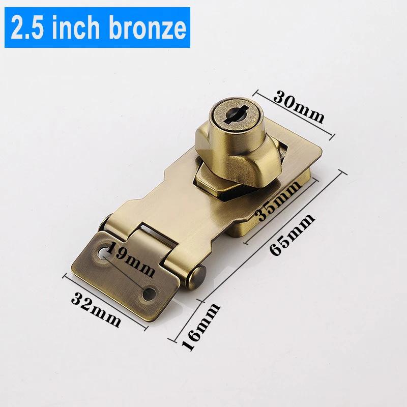 Keyed Hasp Locks Cabinet Locks with Keys,Twist Knob Keyed Locking Hasp,for Drawer,Cabinets Suitable for Use in Various Cabinets
