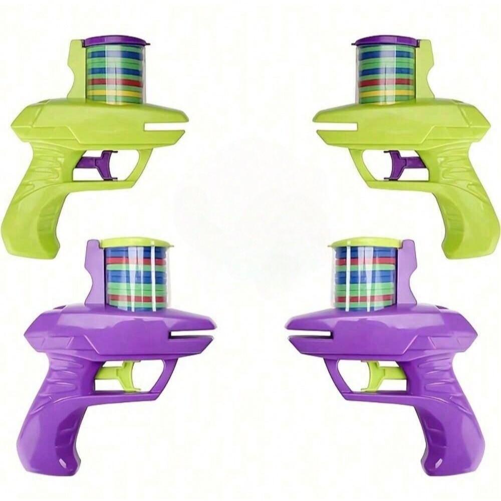 1 Stück Schaumstoffscheibenwerfer Frisbee Handheld Shooter Indoor Schießspiel Outdoor Hinterhof Spielzeug für Jungen und Mädchen Geburtstagsgeschenk